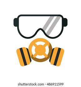 Mask of industry and factory concept