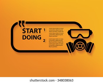 Mask of industry Quotation Mark Speech Bubble,design