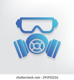 Mask industry symbol design,clean vector