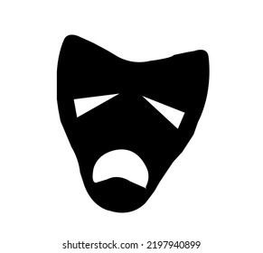 máscara aislada en vector de diseño blanco