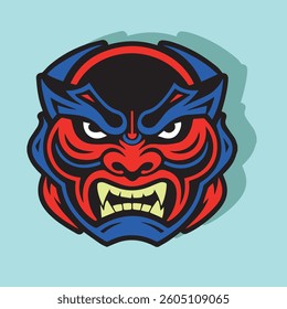 mask of a Japanese demon called ONI