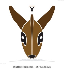 Mask of Kirk's dik-dik, Musk of Deer animal, Deer, icon, vector.eps
