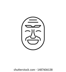 Mask, Korea icon. Element of Korea culture icon