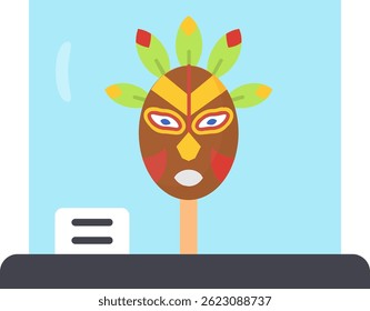 Mask Line vector Icon Design