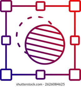 Diseño de icono de Vector de línea de máscara