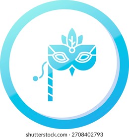 Diseño de icono de Vector de línea de máscara