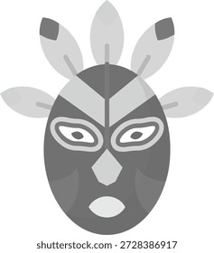 Design de ícone de vetor de linha de máscara
