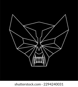 mask logo black and white 