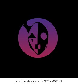 mask logo design for all