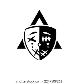 mask logo design for all