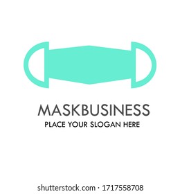 mask logo design template illustration. there mask. this is good for medical, factory, education etc