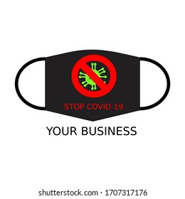 mask logo design. there are mask and  ficture no corona.