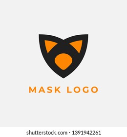 Mask logo. logo icon fully vector as well as royalty free. 