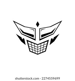 mask logo icon vector for logo branding, t- shirt, wallpaper etc