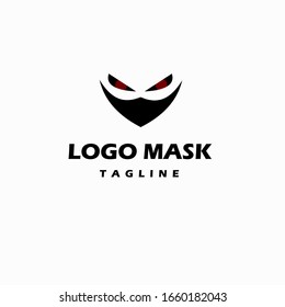 mask logo on a white background