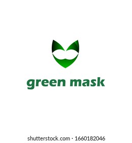 mask logo on a white background