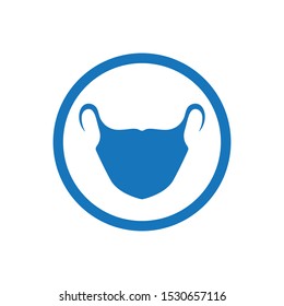 mask logo and symbol Vector Illustration