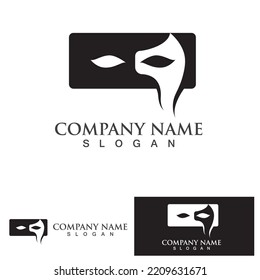 mask logo and symbol Vector Illustration