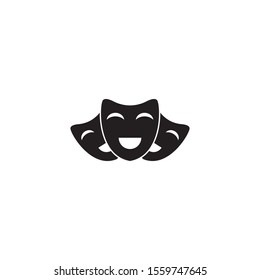 Mask logo template vector icon design