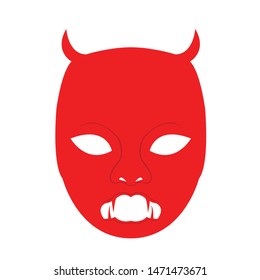mask logo vector of face masquerade in disguise character for carnival cosmetic and theater fashion