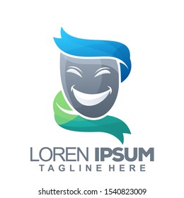 mask logo vector, template, illustration