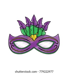 mask mardi gras carnival icon image 