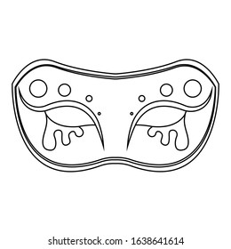 Mask for mardi gras. Carnival party - Vector