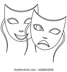Mask for mardi gras. Carnival party - Vector
