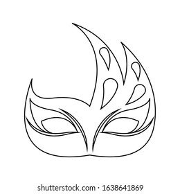 Mask for mardi gras. Carnival party - Vector