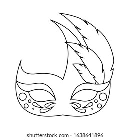 Mask for mardi gras. Carnival party - Vector