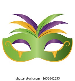 Mask for mardi gras. Carnival party - Vector