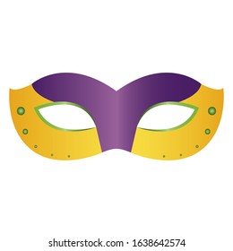 Mask for mardi gras. Carnival party - Vector