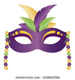Mask for mardi gras. Carnival party - Vector