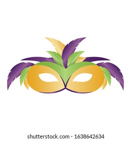 Mask for mardi gras. Carnival party - Vector