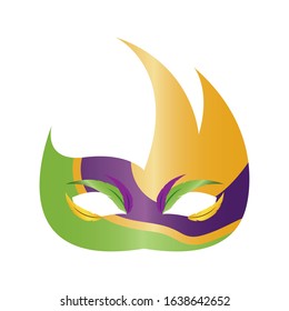 Mask for mardi gras. Carnival party - Vector