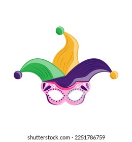mask mardi gras icon isolated