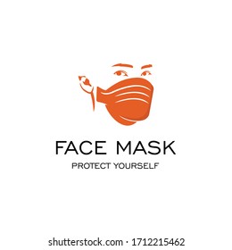 Mask a medical logo design. Awesome modern mask medical logo. A mask medical with logotype.