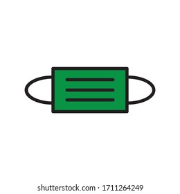 Mask Medicine Icon Vector Design Template