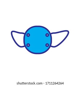 Mask Medicine Icon Vector Design Template