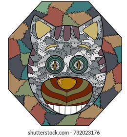 mask of a metal cat