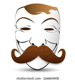 mask with a mustache