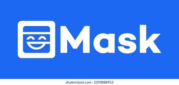 Mask Network (MASK) crypto currency logo vector illustration background