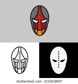 A mask is an object that is worn over the face. Usually the mask used to accompany the music of local arts. Masks in regional arts are generally to honor gods or clarify character in accompanying art.