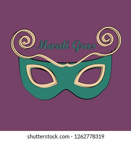 Mask on Mardi Gras