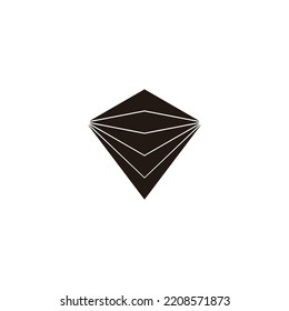 Mask, papers geometric symbol simple logo vector