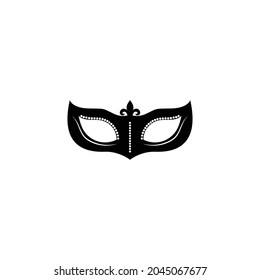 mask party logo icon vector illustration template design