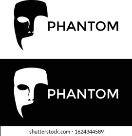 Mask Phantom logo design vector icon illustration inspiration