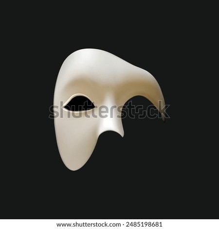 Mask Phantom logo design vector and icon illustration inspiration with dark background