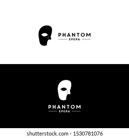 Mask Phantom Opera Logo Design Vector Icon Illustration Inspiration