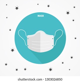 mask prevent vector illustration